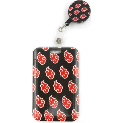 Clouds Cartoon Cute Credit Card Holder Lanyard Women Men Kid Student Retractable Badge Reel ID Name Bus Clips Card Badge Holder