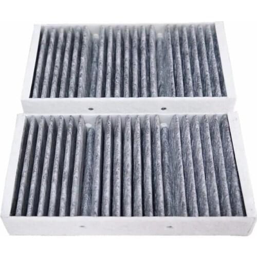 Cabin Filter A1668300318 2 Pcs For Mercedes GL-CLASS X166 2012-2019/M-CLASS W166 2011-2015 Model Car Built in Carbon Fiilter