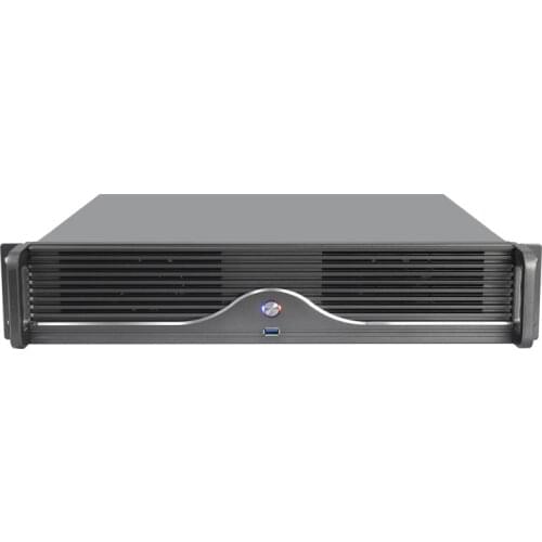 Industrial control chassis 2U, personalized aluminum panel m-atx motherboard, business host, high-end industrial server