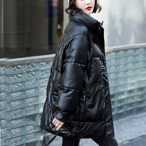 Winter Parka Women down jacket womens 2021 new Korean loose medium length padded jacket 905