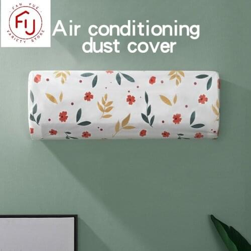 1Pc Air Conditioner Cover Indoor Hanging Air Conditioning Protective Case Dampproof Printing Mouldproof Dust Covers Home Decor