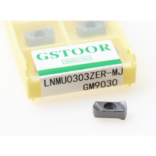 10PCS LNMU0303ZER-MJ GM9030 Mill Blade Carbide Insert Lathe Turning Plate CNC Milling Cutter Tool For Stainless Steel