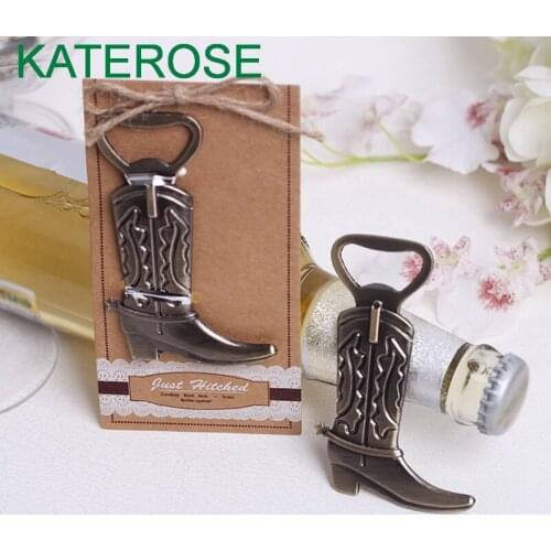 15PCS Cowboy Boot Bottle Opener Wine Beer Drink Fun Small Tool Gift Just Hitched Rodeo Wedding&Bridal Shower Favors