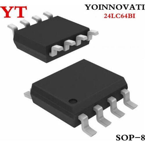 20 PCS 24LC64B-I/SN SOP-8 24LC64BI 24LC64 24LC64I 64K I2C Serial EEPROM Best quality