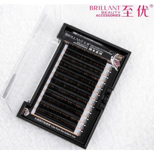 2016 Soft Mink Eyelashes B C J Curl 0.07 thickness Fake False Lashes High Quality Individual Makeup Eyelash Extention