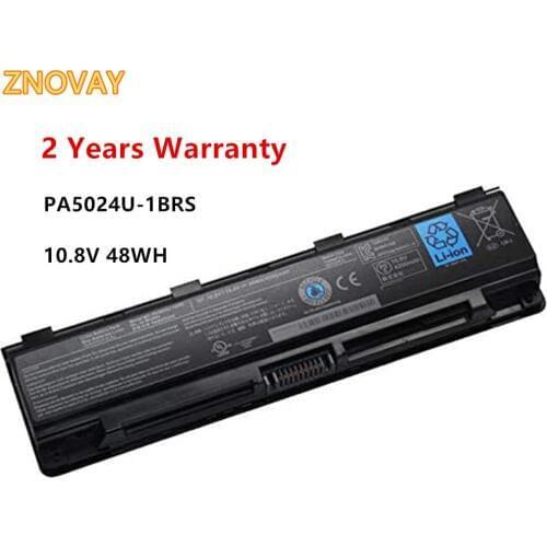 ZNOVAY 10.8V 48WH PA5024U Laptop Battery For Toshiba Satellite C800 C850 C870 L800 L830 L840 PA5025U PABAS260 PA5024U-1BRS