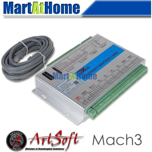 Ethernet 2MHz Mach3 CNC 4 Axis Motion Control Card Resume from Breakpoint for Lathes Mills Routers Lasers Plasma Engraver #SM778