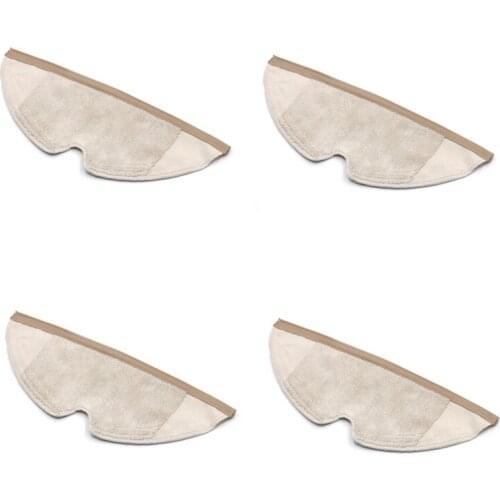 Hot TOD-4Pcs Mop Cloth Accessories Full Coverage for Xiaomi Roborock S5 S6 Max S50 S60 Sweeping Robot Accessories