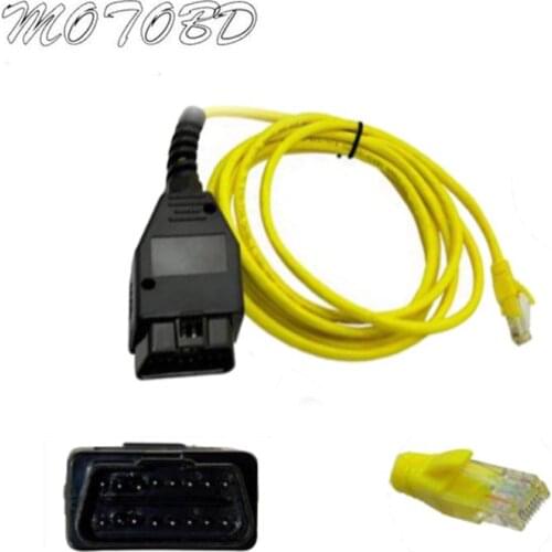 ENET Data Cable For bmw Ethernet to OBD2 Interface Cable 16Pin Connector ESYS 3.23.4 V50.3 Data E-SYS ICOM Coding For F-Serie