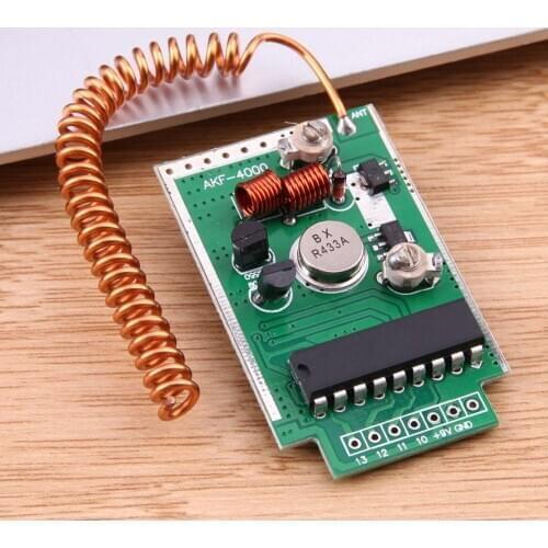 9V 433Mhz Transmitter Module Kit for Arduino ARM Launch Distance 4000 Meters DC Wireless Remote Control Transmitter Large Power