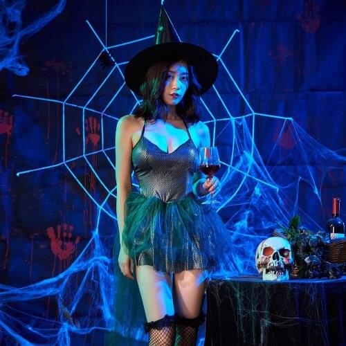 Halloween Witch Game Costume Japanese Bar Night Party Party Costume Sexy Sling Witch Costume Anime Cosplay Danganronpa Cosplay