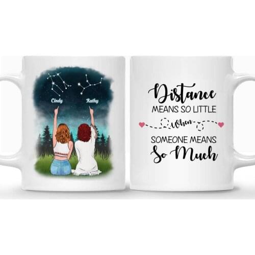 Horoscope Personalized Mug Best Friends Forever Never Apart 11/15 oz RR2088