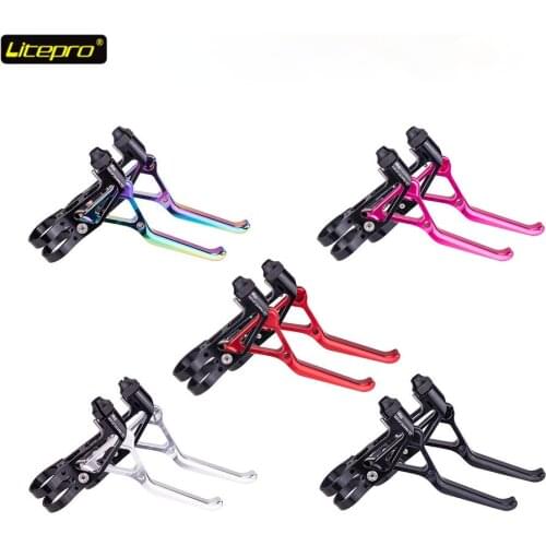 Litepro BMX Bicycle Ultralight CNC 64g Brake Lever Folding Bike For Brompton 14/16/20Inch V Brake Levers Handle Parts