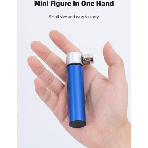 Aluminum Alloy Bicycle Inflator Portable Mini Basketball Bike Pump 120PSI Bike Accessories