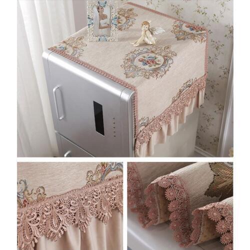 55*135cm Europe Luxury Chenille Patchwork Washing Machine Cover Waterproof Sunscreen Washing Machine Protective Case