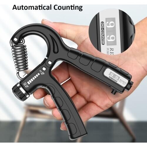 Hand Gripper Adjustable Resistance Hand Grip Strength Trainer Fingers Wrist Forearm Exerciser Workout Gear Home Gym Equipment
