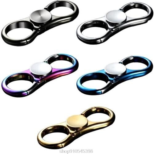 Fidget Spinner Hand Spinner Metal EDC Blue Car Key Chain Pendant Key Ring Handspinner Antistress Toys N20 20 Dropshipping