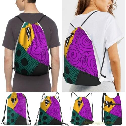 Unisex Drawstring Bags Sallys New Patch Women Drawstring Backpacks Men Outdoor Travel Backpacks Training Fitness Bag