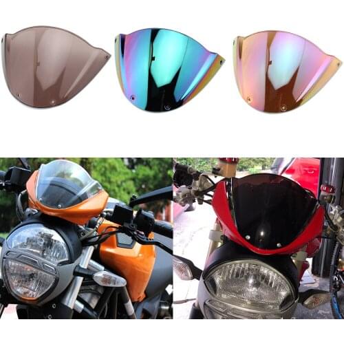 Fit for Ducati Monster 696 796 1100 1100S Motorcycle Sports Windshield WindScreen Double Bubble Visor