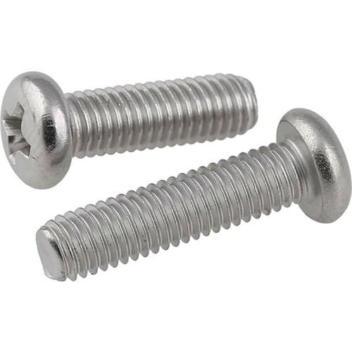 304 Stainless Steel Round Head Cross Screw 304 Pan Head Phillips Round Head Electronic Small Screw M2.5 M3 M3.5