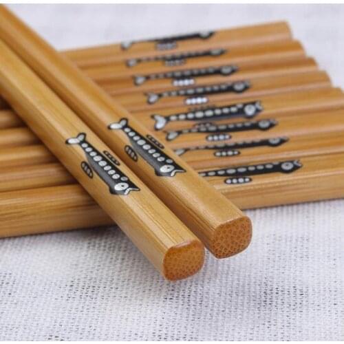 Japanese printed bamboo chopsticks, environmental health hotel chopsticks natural bamboo chopsticks