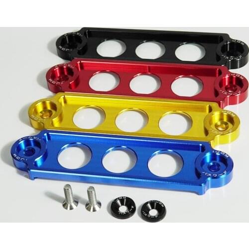 Battery Tie Down Hold Bracket Lock Anodized Car Accessory with Logo