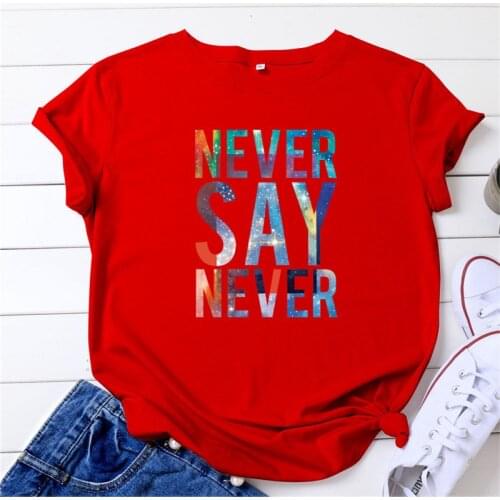Plus Size Summer T-Shirt Plus Size Letters Print TShirt 100%Cotton T Shirt Women O Neck Short Sleeve Top Tee Womens Clothing