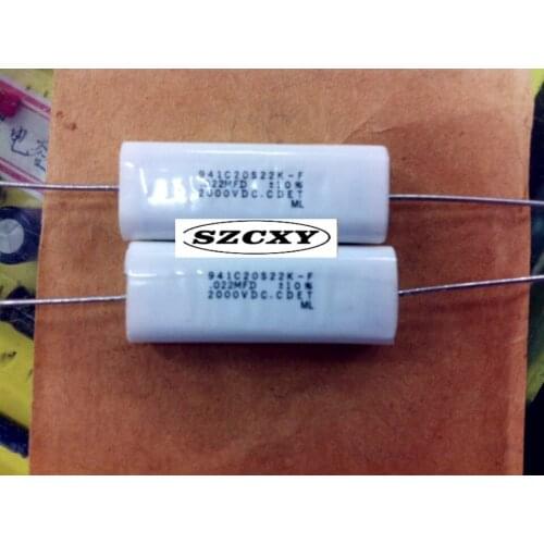 10PCS New and original CDE brand non-inductive absorption capacity 941 c20s22k - f. 022 mfd2000vdc / 0.022 UF2000V