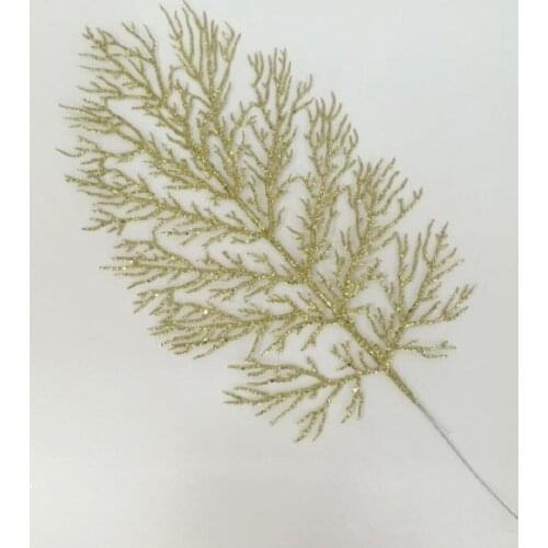 20pcs 39cm Artificial Glitter Tree Root Branch For Flower Arrangement Wedding Christmas Tree Party Home Garden Decoration