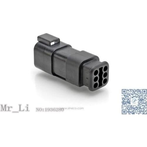 AT04-6P-SR02BLK[Recpt 6-Way RD Seal Strain Relief Blac