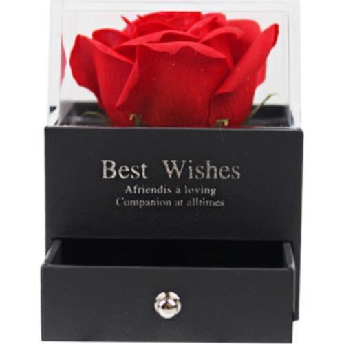 Rose jewelry tray creative rose eternelle Ring Box Flowers jewelry plate necklace box Rose jewelry box Birthday Valentines Day