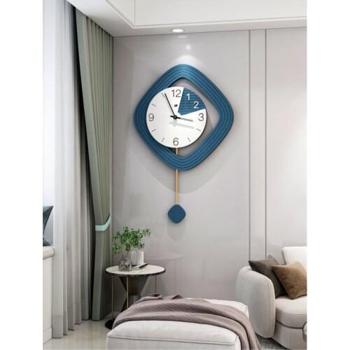 Kids Bedroom Wall Clock Pendulum Fashion Pastoral Unique Wall Clock Modern Design Luxury Horloge Murale Wall Decorations EB5WC