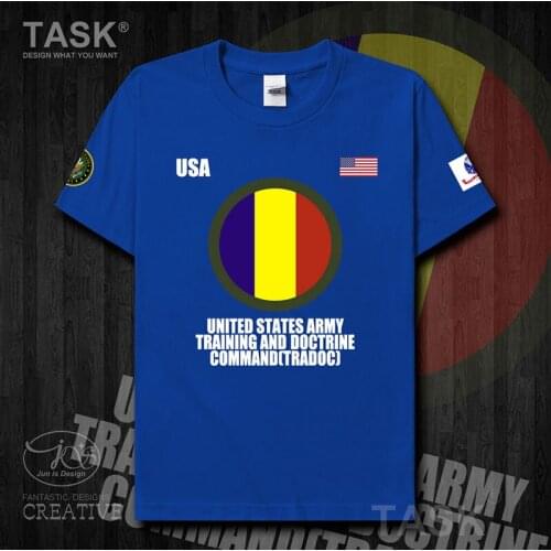 US Army Training and Command TRADOC Tactical Military country Short sleeve t-shirt new Tops t shirt mens summer cotton Casual
