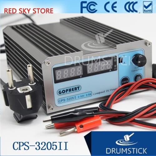 Smoothly GOPHERT CPS-3205 CPS-3205II 0-30V Adjustable DC Switching Power Supply 5A 160W SMPS Switchable AC 110V (95V-132V) /220V