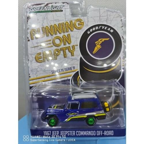 GreenLight 1:64 1967 JEEP JEEPSTER COMMANDO 41110B Green version Metal Diecast Alloy toy cars Model Vehicles For Child Boy gift