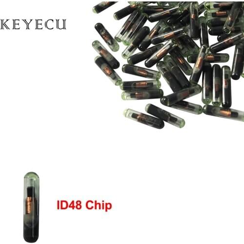 Keyecu Car Key Glass Transponder ID48 ID 48 Chip T6 Crypto Unlocked Chip For VW Audi Seat Skoda Porsche