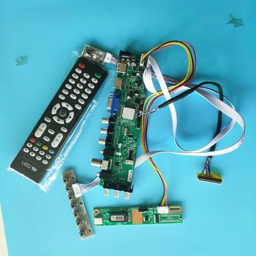 Kit For LP141X13-B1/LP141X13-C1 Controller board 1024X768 HDMI LCD Panel TV VGA USB AV 30pin 1 CCFL Digital remote DVB-T 14.1"