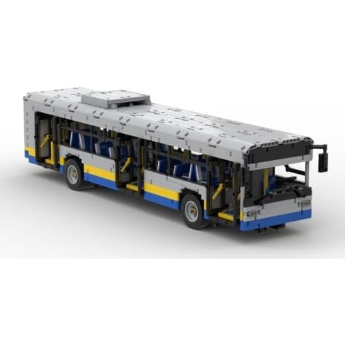 2020 technology building block city series RC bus DIY assembly boy education toy gift bus model MOC-59883
