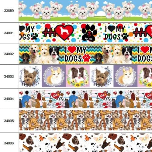 50 Yards Of Various Sizes Of Animal Print Blank Webbing Hair Accessories DIY Crafts Handmade Y2021042703