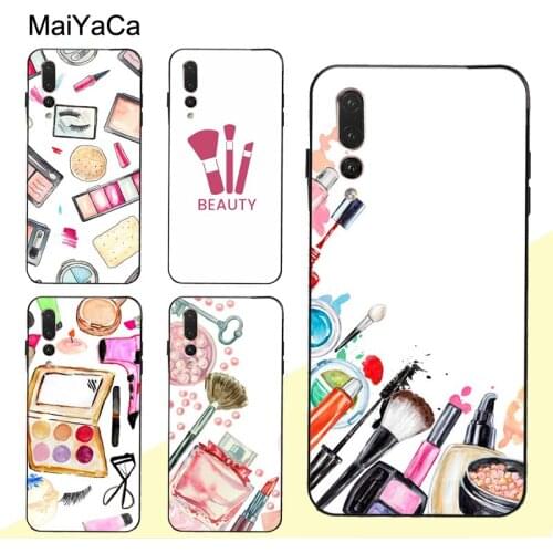 MaiYaCa pink makeup eye shadow brushes TPU Case For Huawei P20 P30 Pro P40 P10 Lite Mate 30 20 10 Lite P Smart 2019 Z