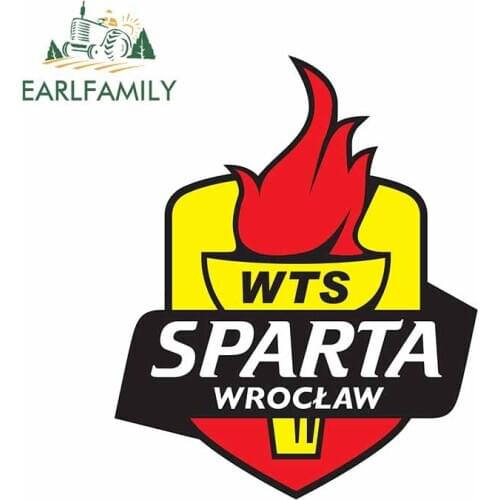 EARLFAMILY 13cm x 10.7cm for WTS Saparta Wroclaw Fire Windshield Bumper Decal Cartoon Bumper Air Conditioner Anime Car Sticker