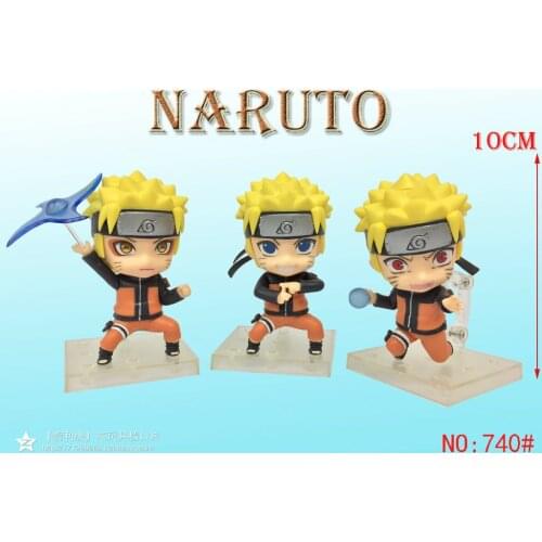 10CM New Anime Naruto Shippuuden Q Version Kakashi Uchiha Sasuke Itachi Movable Doll Toy Decoration Model Childrens Gift Collect