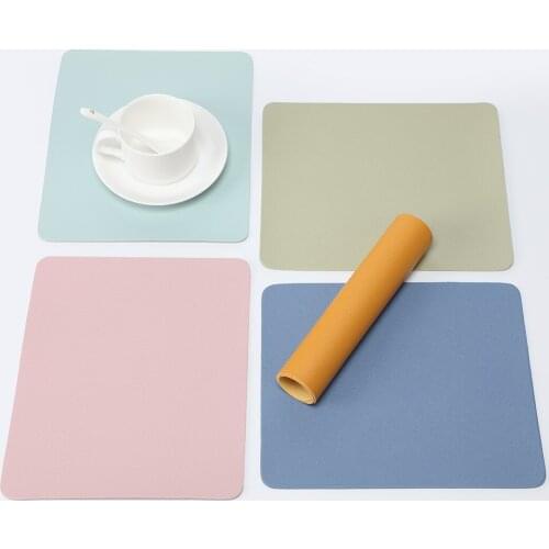 New Arrival Universal Anti-slip Mouse Pad Leather Gaming Mice Mat pad Desk Cushion Fashion Comfortable For Laptop PC MacBook Pad