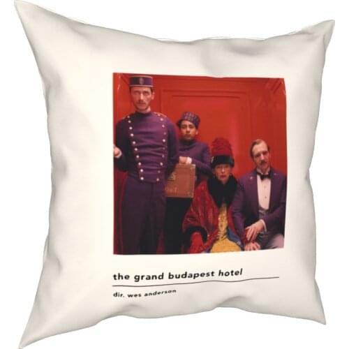Die Grand Budapest Hotel Film Minimalist Square Kissenbezüge Hause Wes Anderson Kissen Abdeckung Lustige Kissenbezug 45*45cm