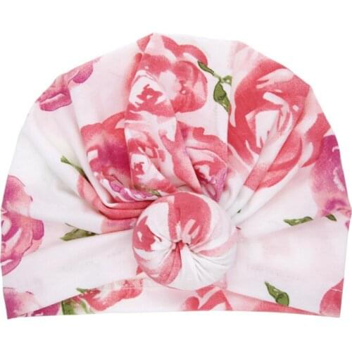 Kids Baby Boy Girl Toddler Newborn Infants Floral Print Boys Girls Cap Cotton Soft Warm Hat Beanie