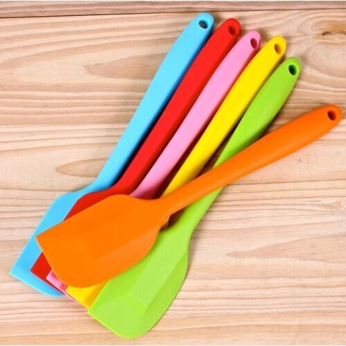 Randomcolor Food Grade Non Stick Butter Cooking Spatula Silicone Cookie Pastry Scraper Cake Baking Spatula Silicone Spatula Tool