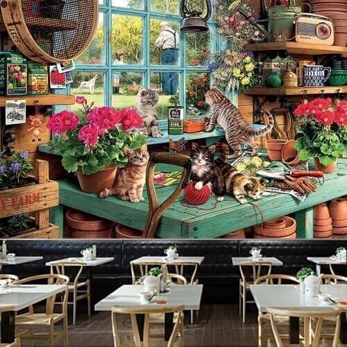 Decoration japonaise tapestry flower cat home decor tapestries large wall cloth backdrop