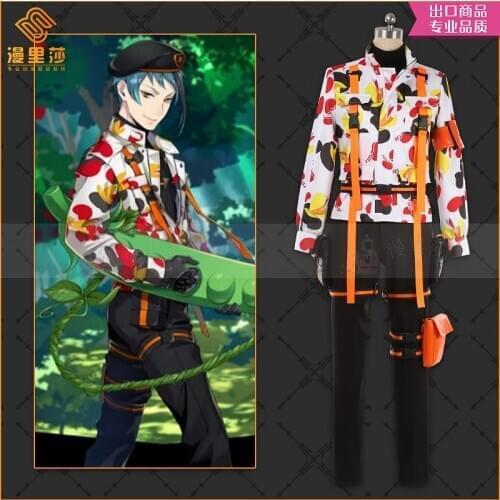 Twisted Wonderland OCTAVINELLE Jade BEANS CAMO Uniforms Cosplay Costume Free Shipping F