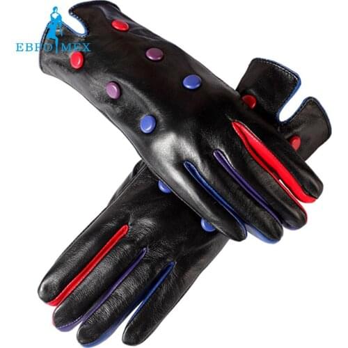 Women leather gloves,Cotton Lined,Genuine Leather,Adult,Dot, gloves women,winter women leather gloves,leather gloves for women