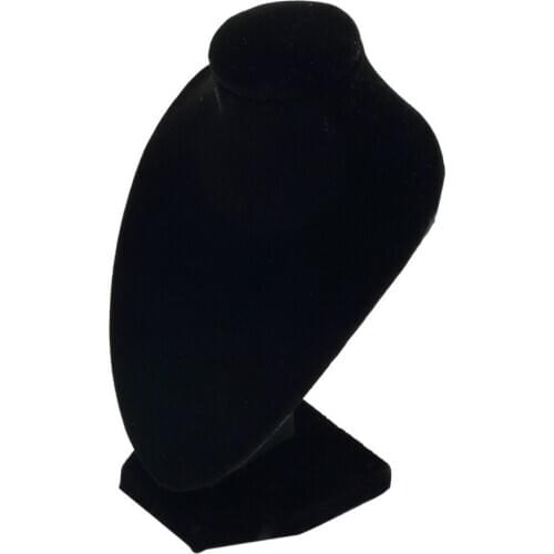 1pcs 10*15cm Women Lady Girl Black Velvet Body Necklace Display Pedestal Jewelry Chain Holder Bust
